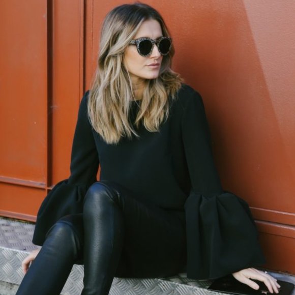 Theory Pants - Theory Black Lamb Leather Leggings